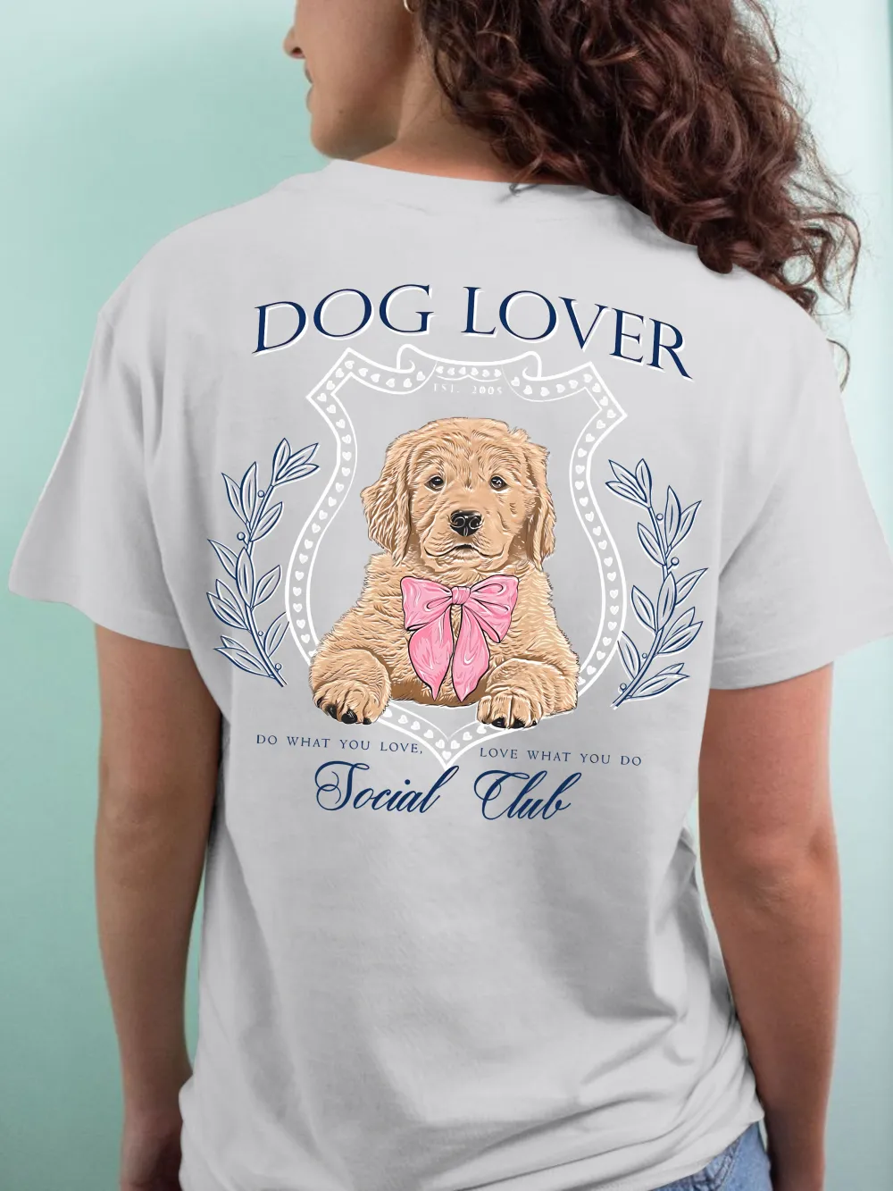 Dog Lover Crew Neck Short Sleeve Tee