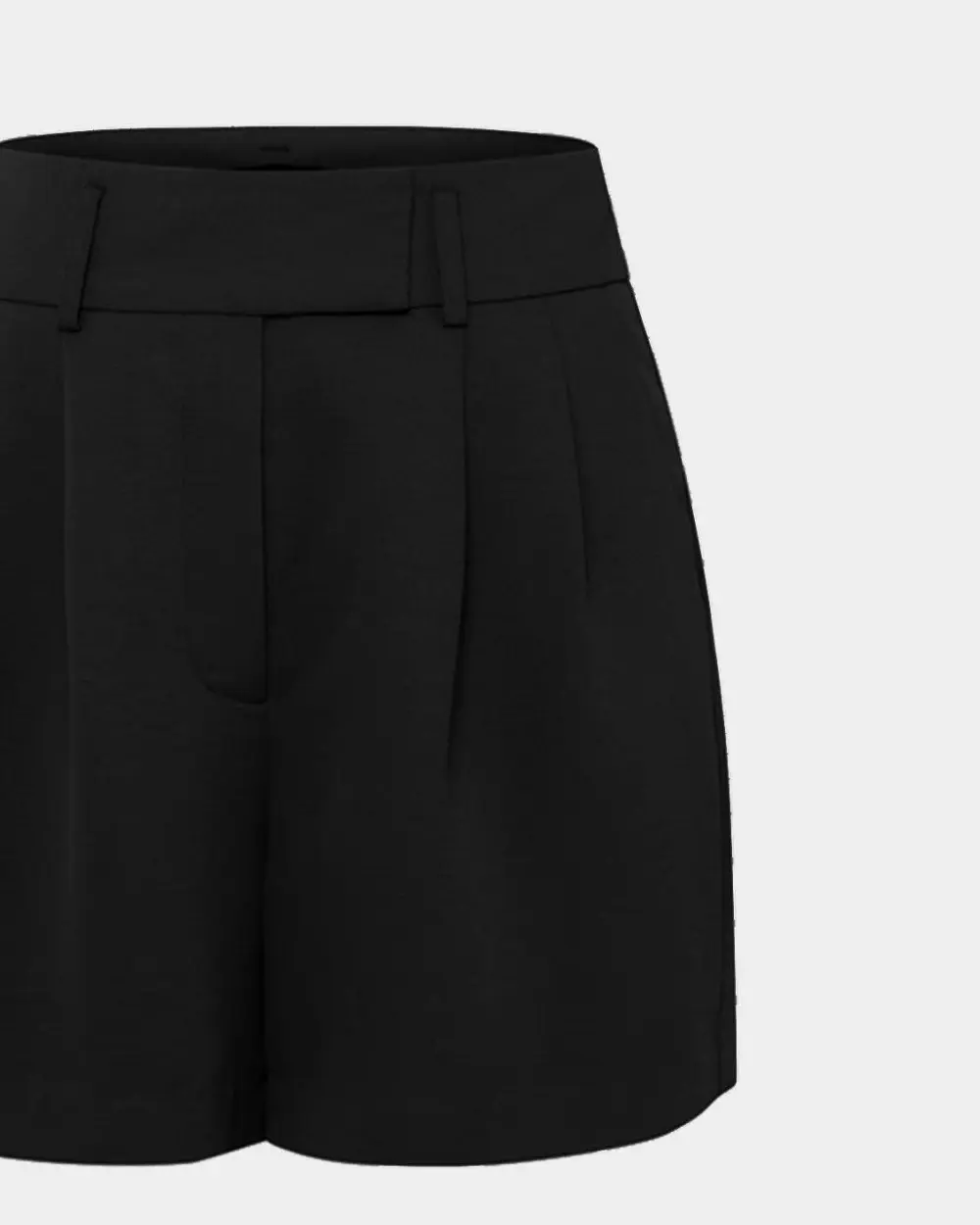 Mid-rise Waist Pleat Front Short