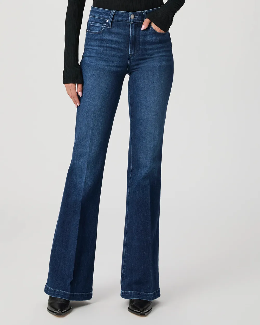 Dark Blue Flared Jeans
