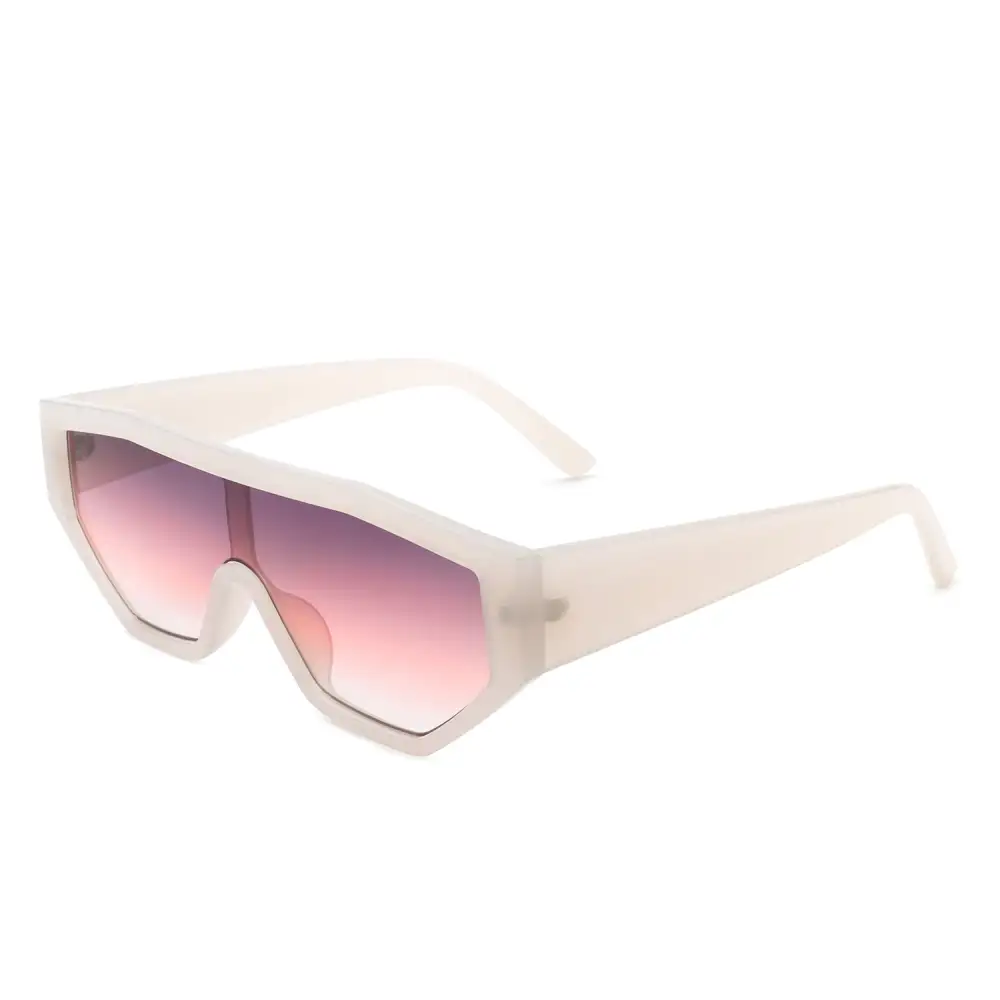 Statement Square Geometric Frame Sunglasses