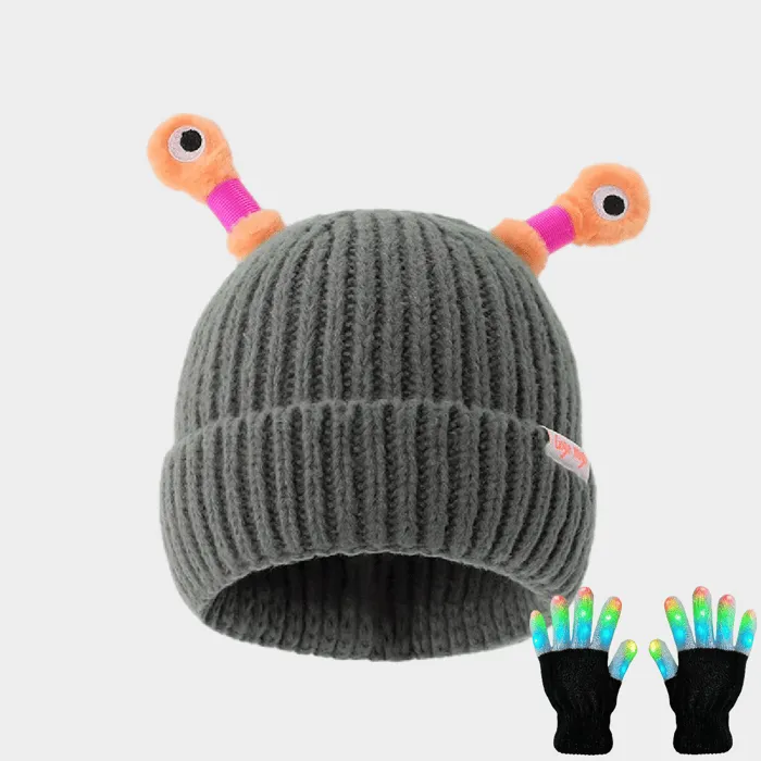 🔥Spring Hot Sale - 49% OFF🔥 Parent-Child Cute Glowing Little Monster Knit Hat