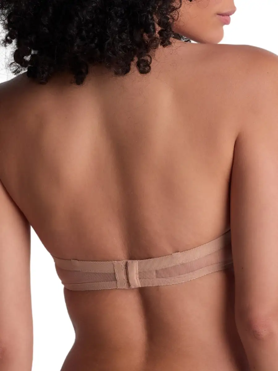 Padded Molded Seamless Sheer Strapless Bra