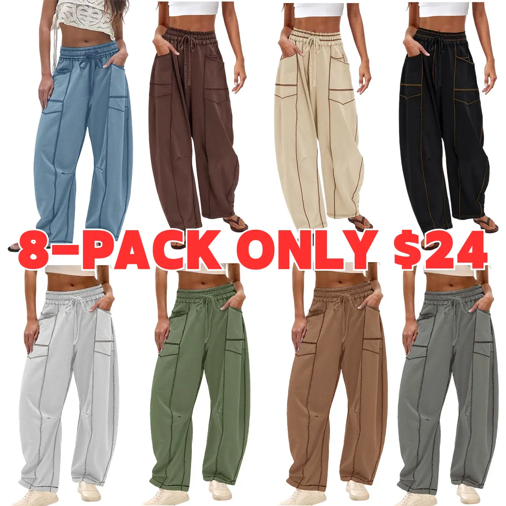 Women's Solid Button Front Drop Shoulder Longsleeves V Neck Cardigan & Elastic Waist Wide Leg Pants Two-piece Set, Lady Casual Fashion Basic Cozy Knitwear Set for Daily Outdoor Wear, Winter Set, Vneck Womenswear, Knit Lounge Set