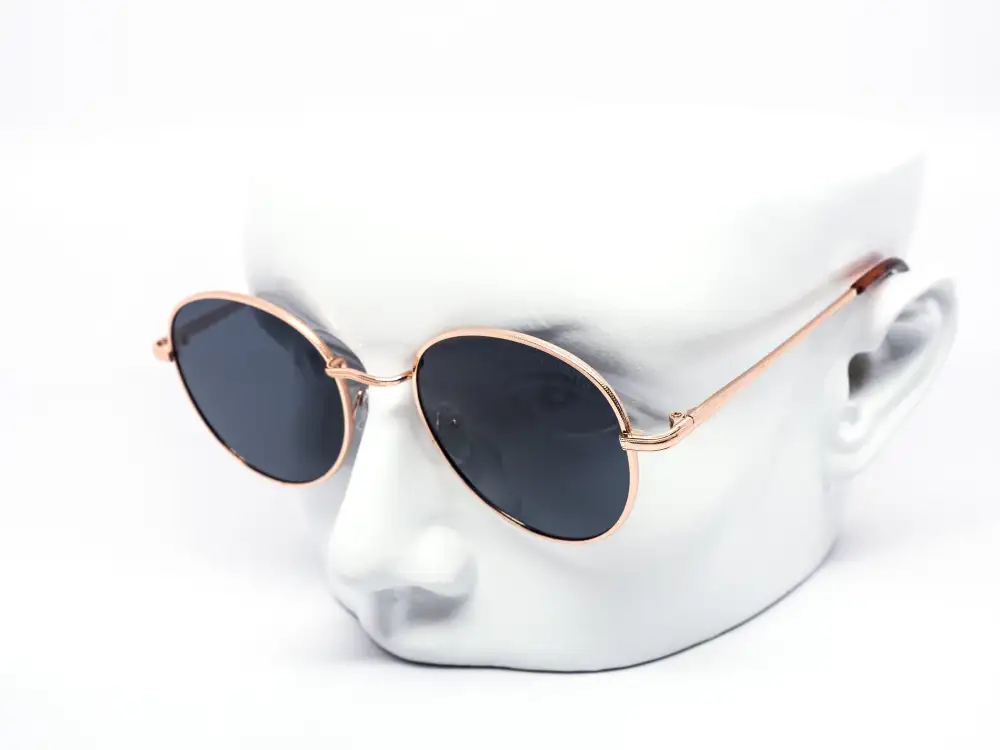12-Pack Classy Metal Round Polarized Sunglasses