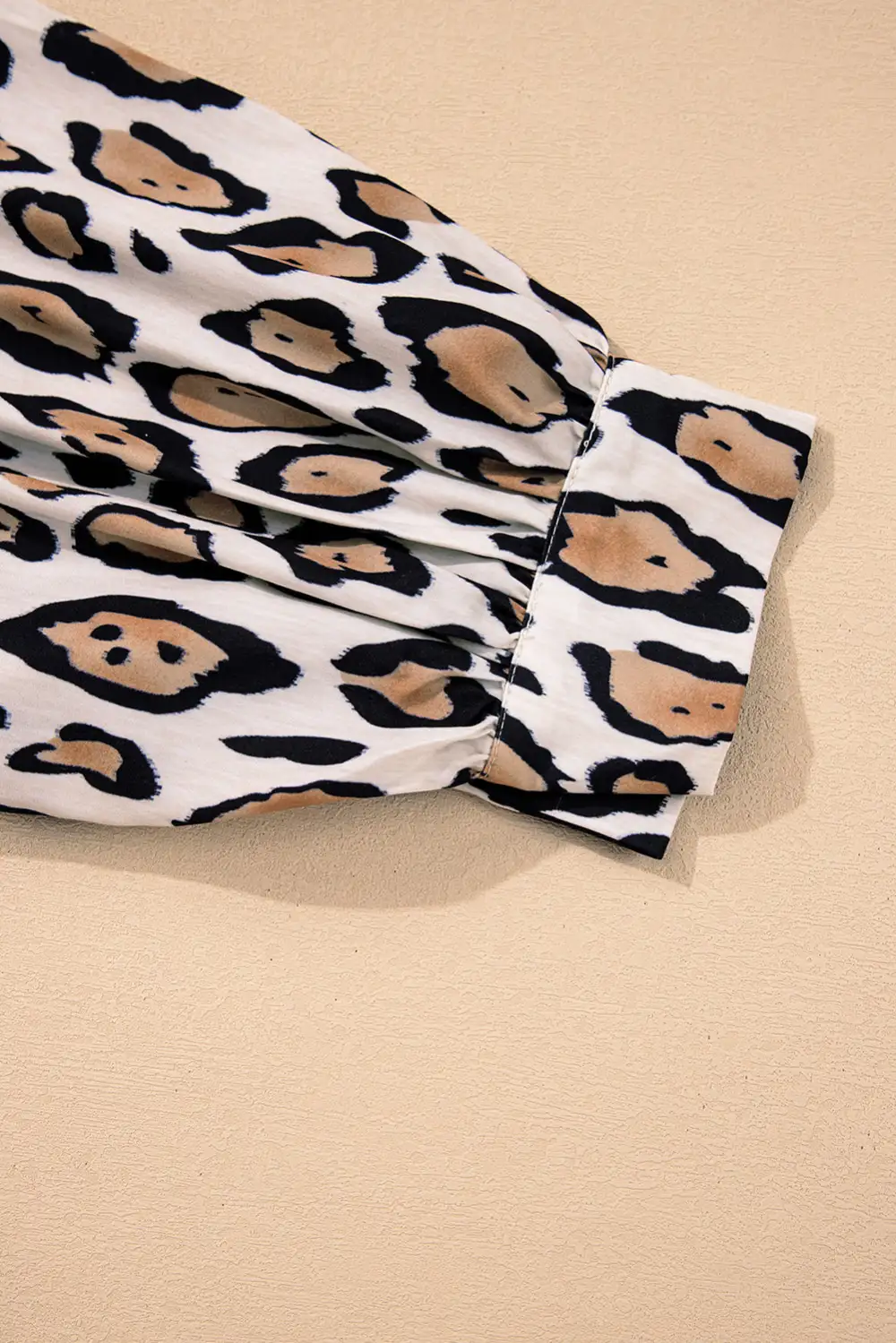 Leopard Print Loose Fit Blouse