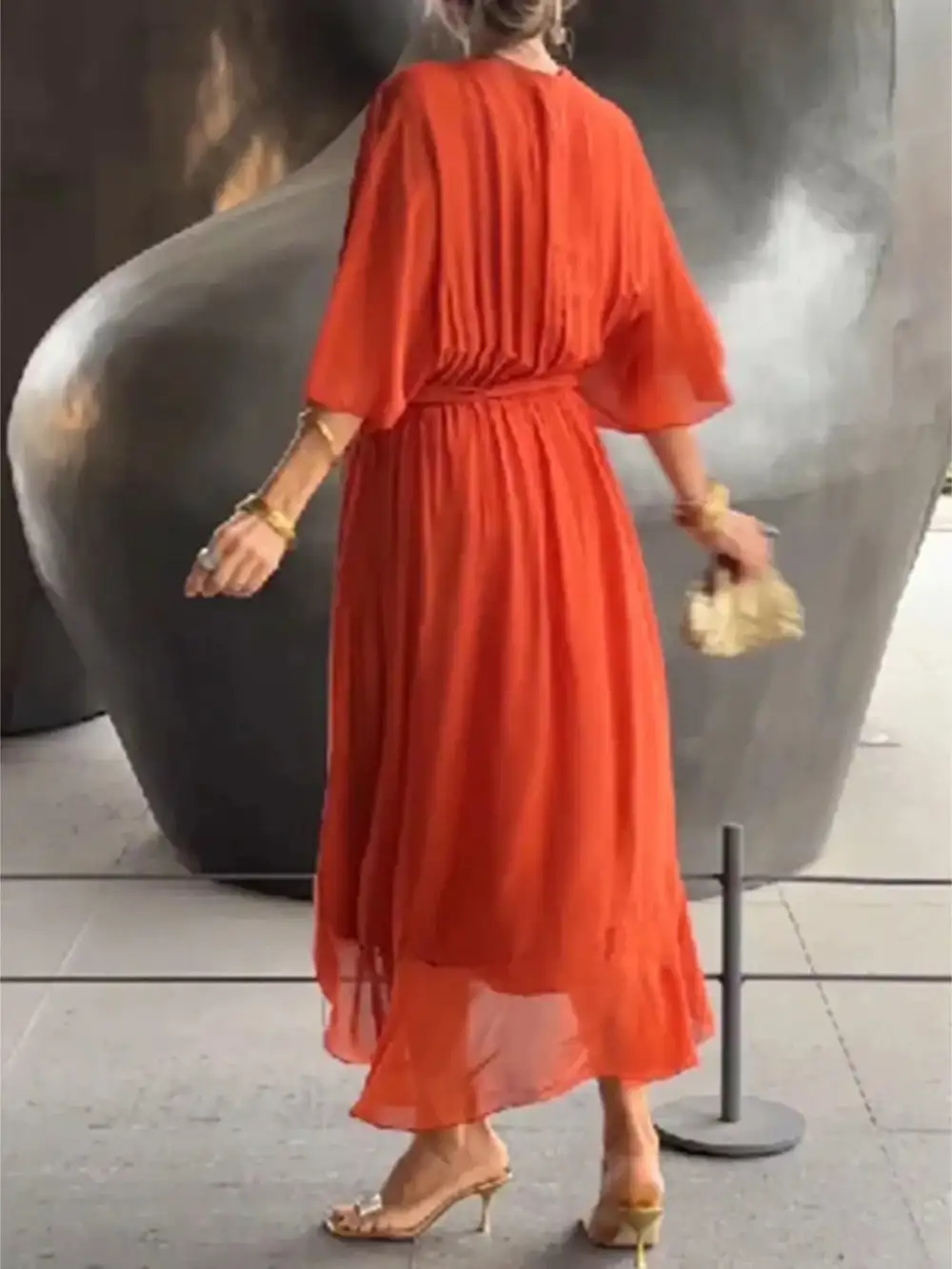 Easy Fit Midi Clean Line Dress