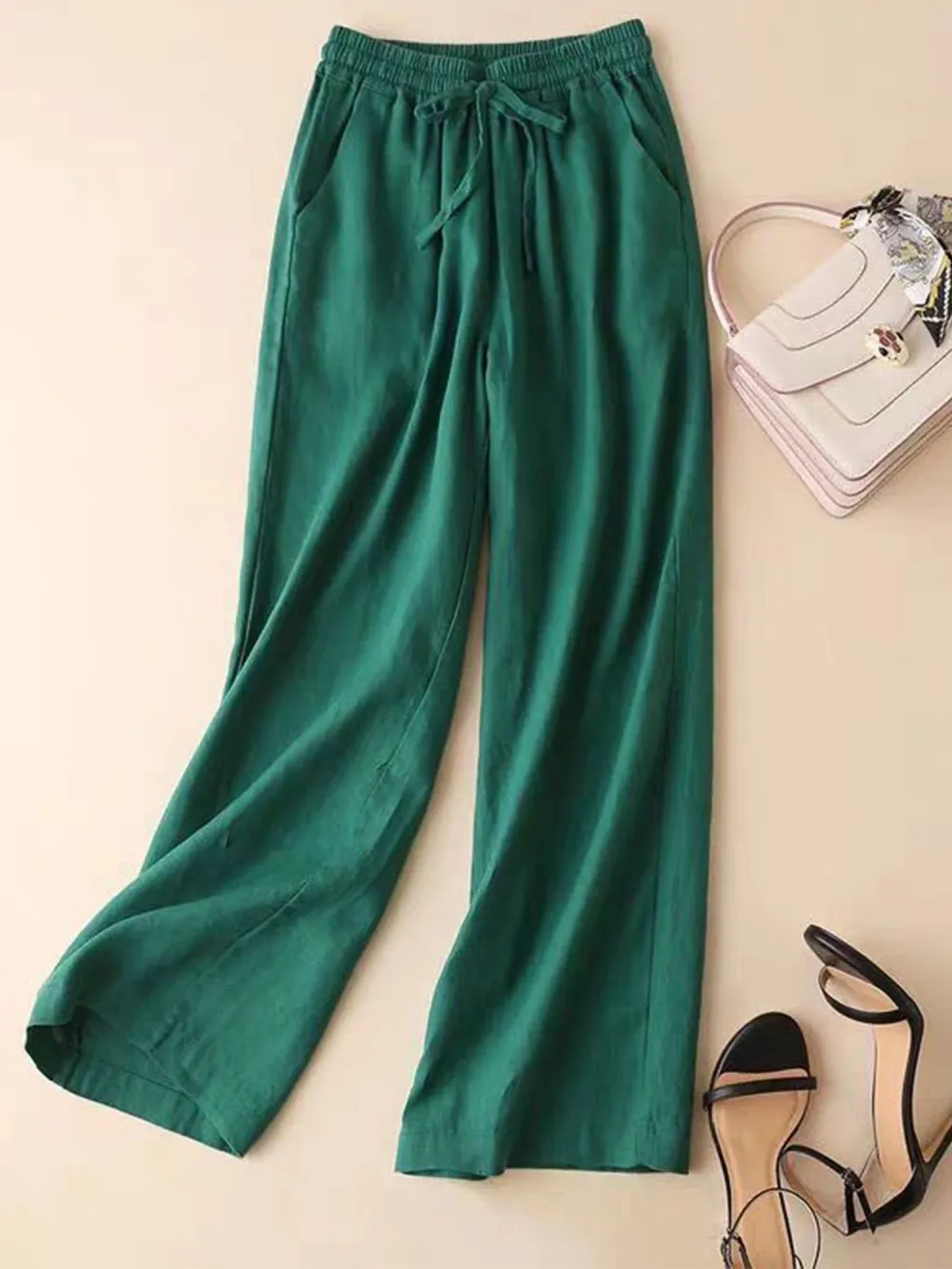 Women's Loose Cotton And Linen Casual Leggings