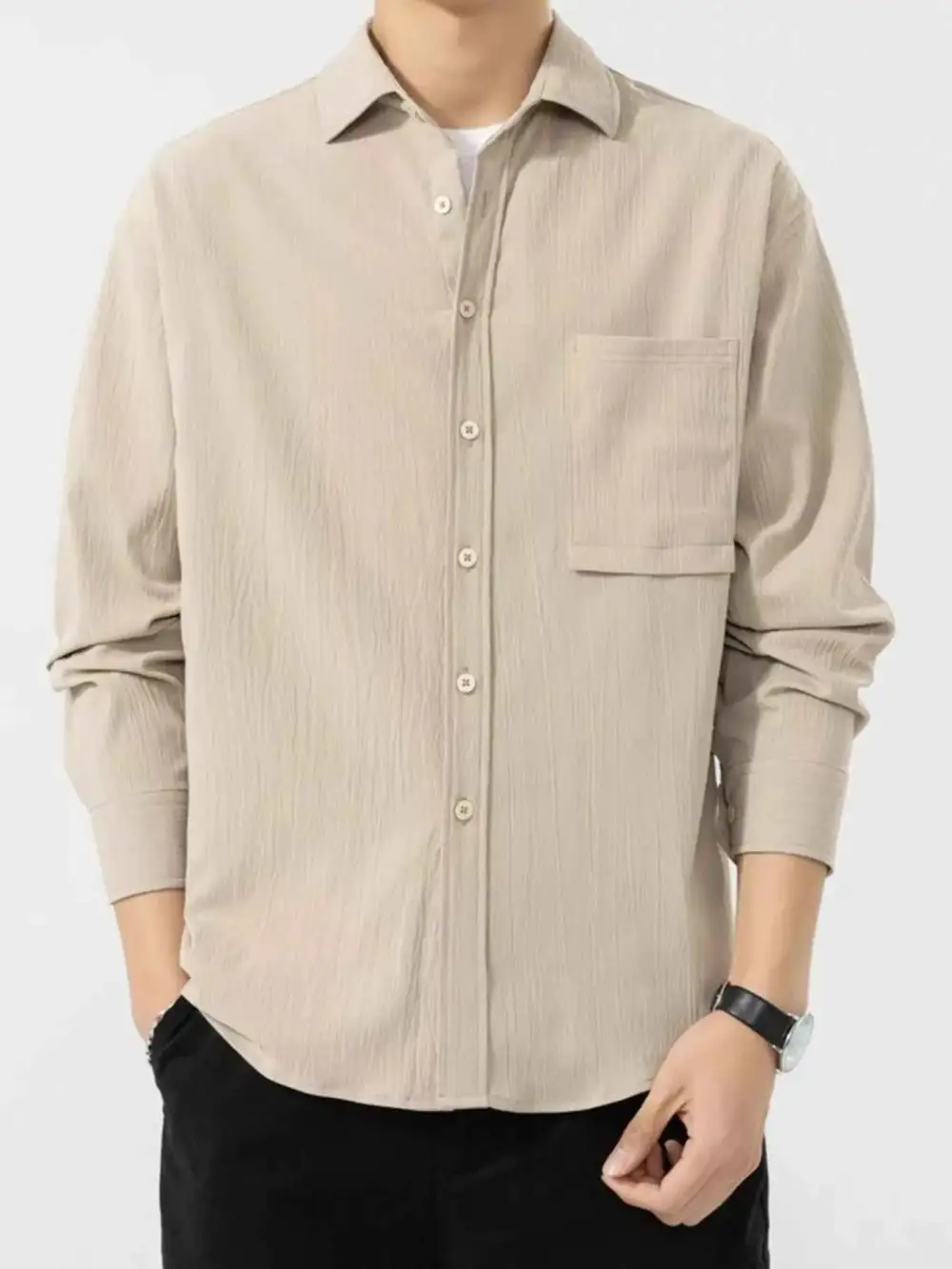 Everyday Button Up Long Sleeve Shirt