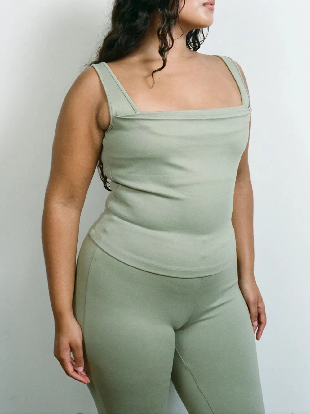 Casual Style Moss Tank Tops