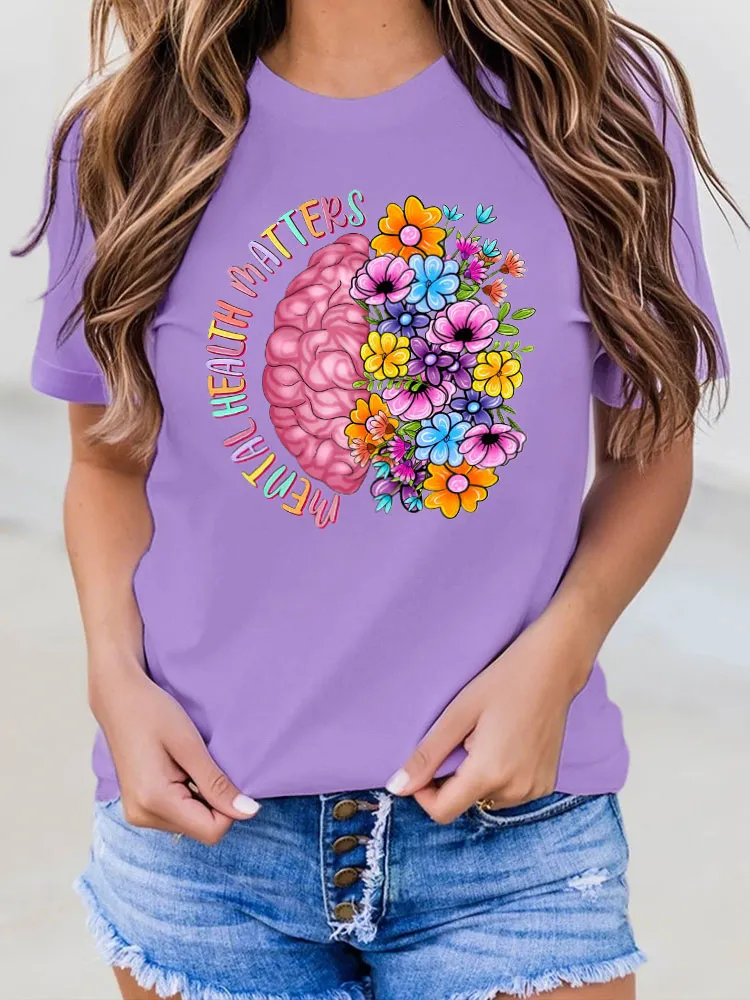 Women's Mental Health Matters Printed Tee