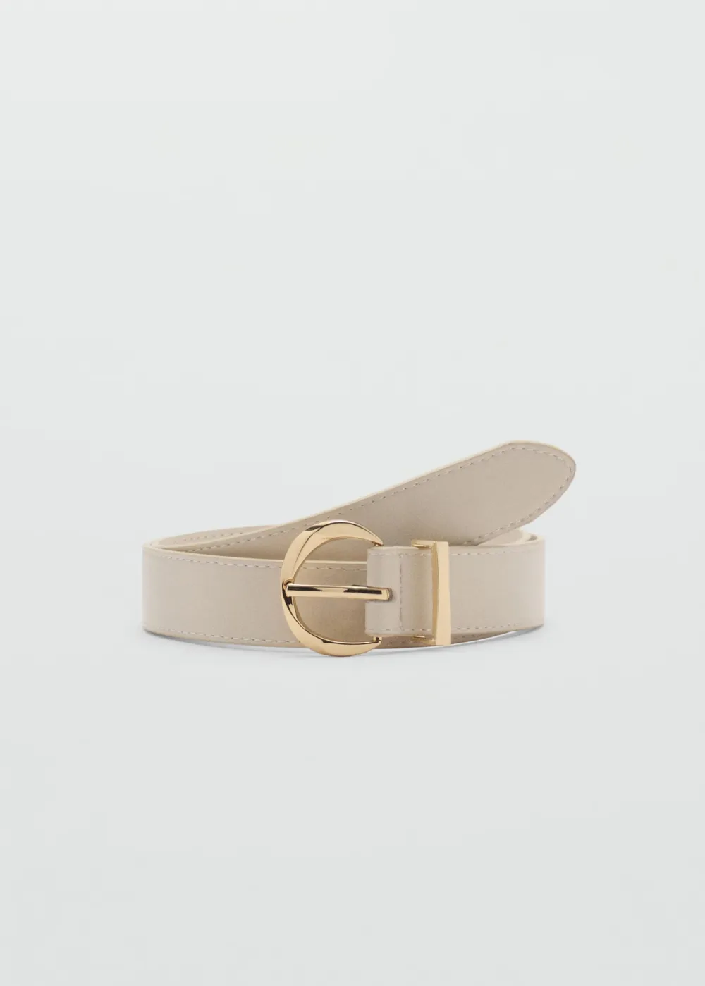 Casual Style Oval Buckle Belts