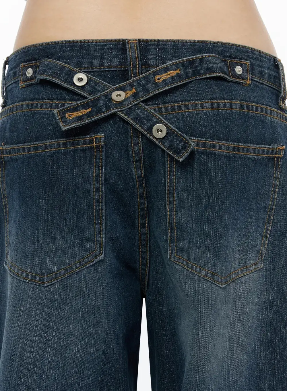 Wide-Fit Cotton Wide Leg Jeans