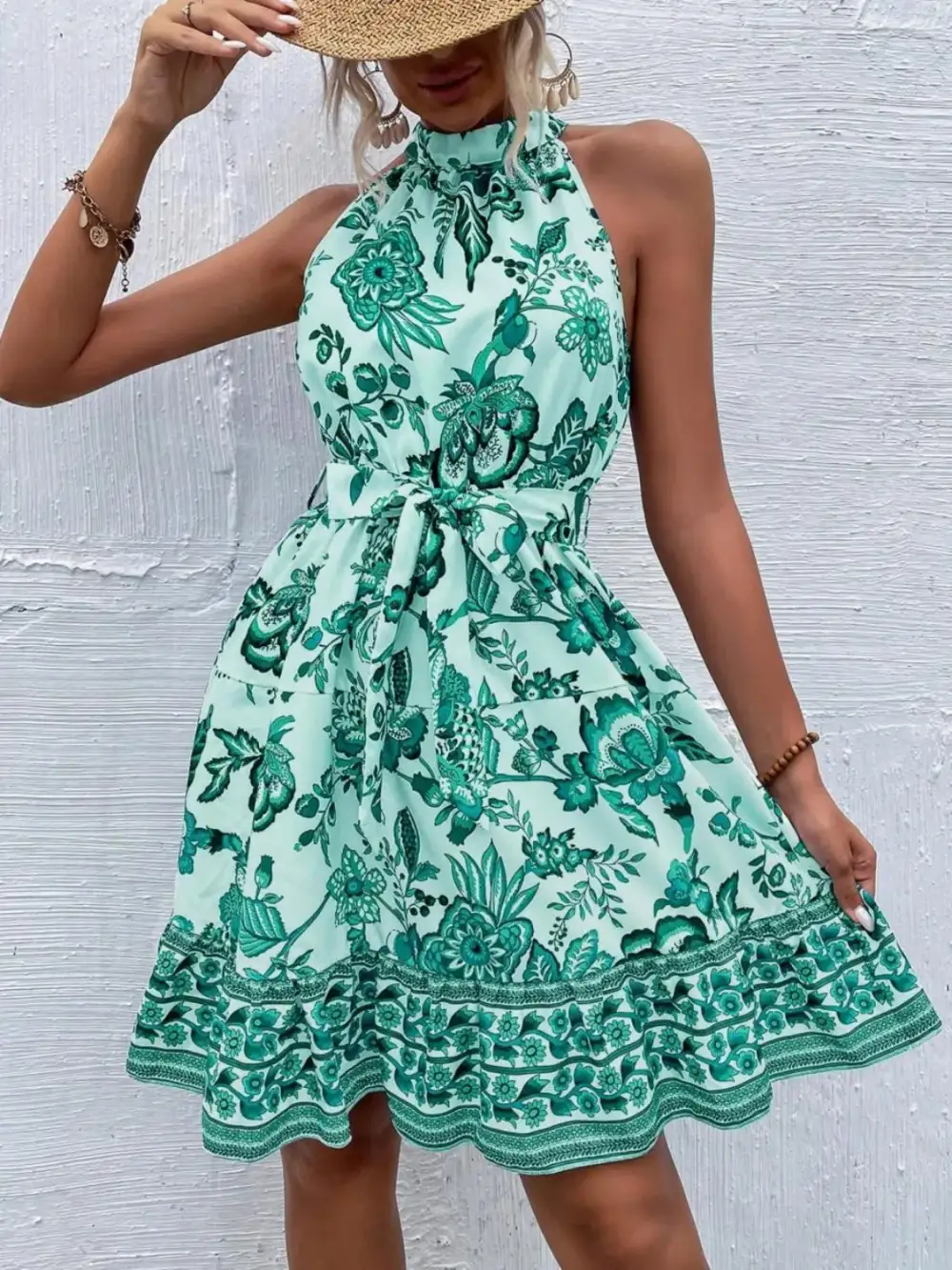 Tie Detail Mini Dress