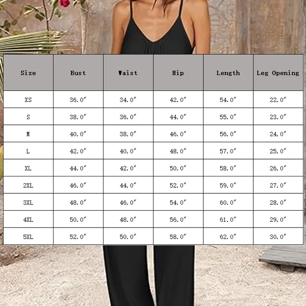 Plus-Size Fashion — Wide-Leg Suspender Jumpsuit