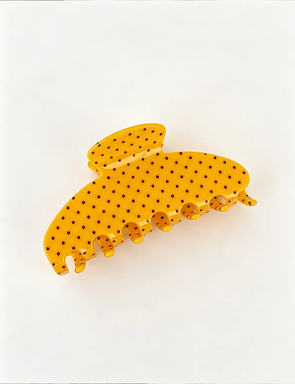 Polka Dot Print Large Hair Hair Claw Clip