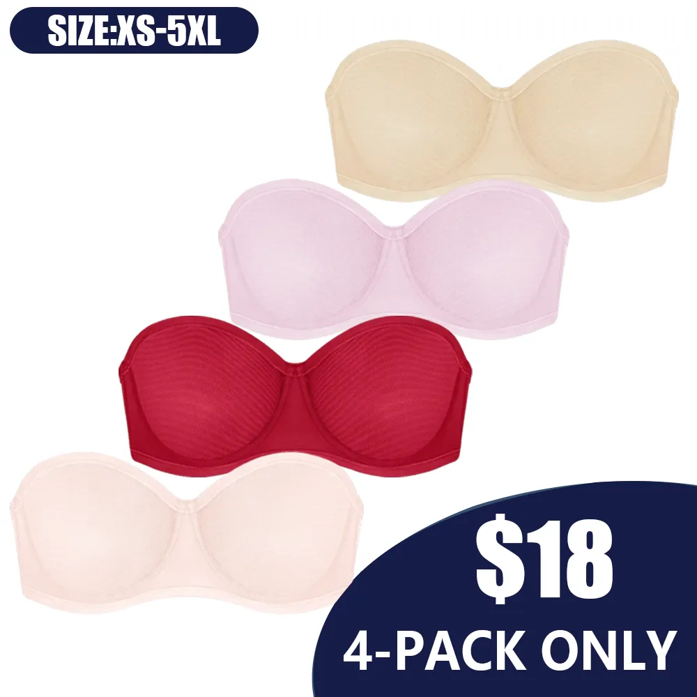 Women's Convertible Strapless Bra With Tummy Control