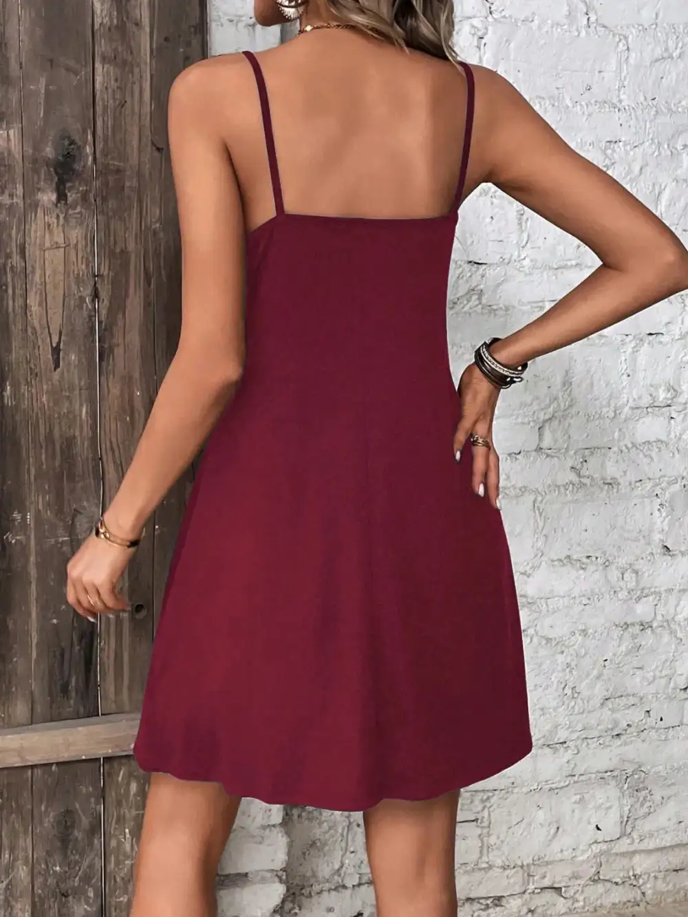 Mini Button Front Dress