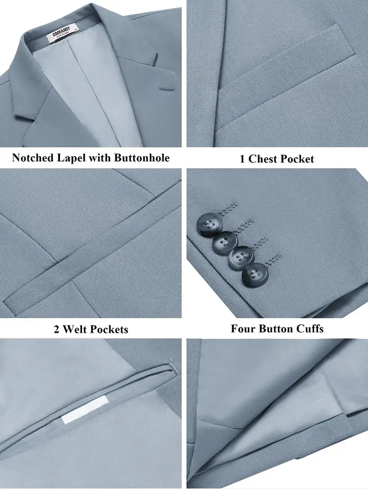 Classic Business Casual Blazer Suit Jacket