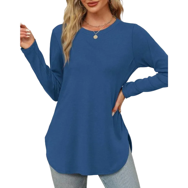 Women's Long Sleeve Round Neck Shirts