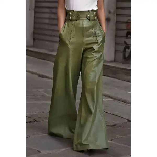 High Waist Wide Flare Pants
