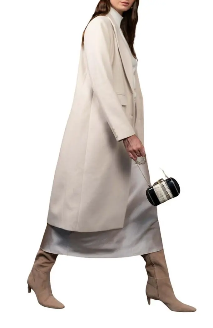 Notched Collar Coat