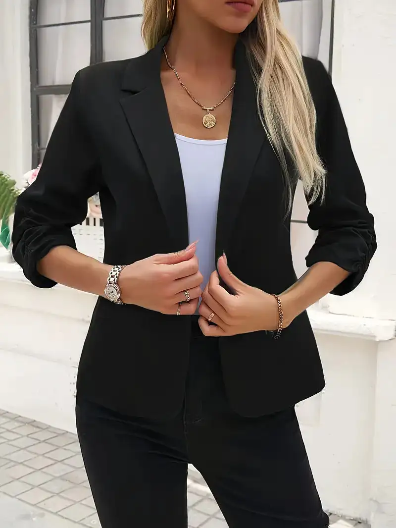 Knit Tailored Blouse