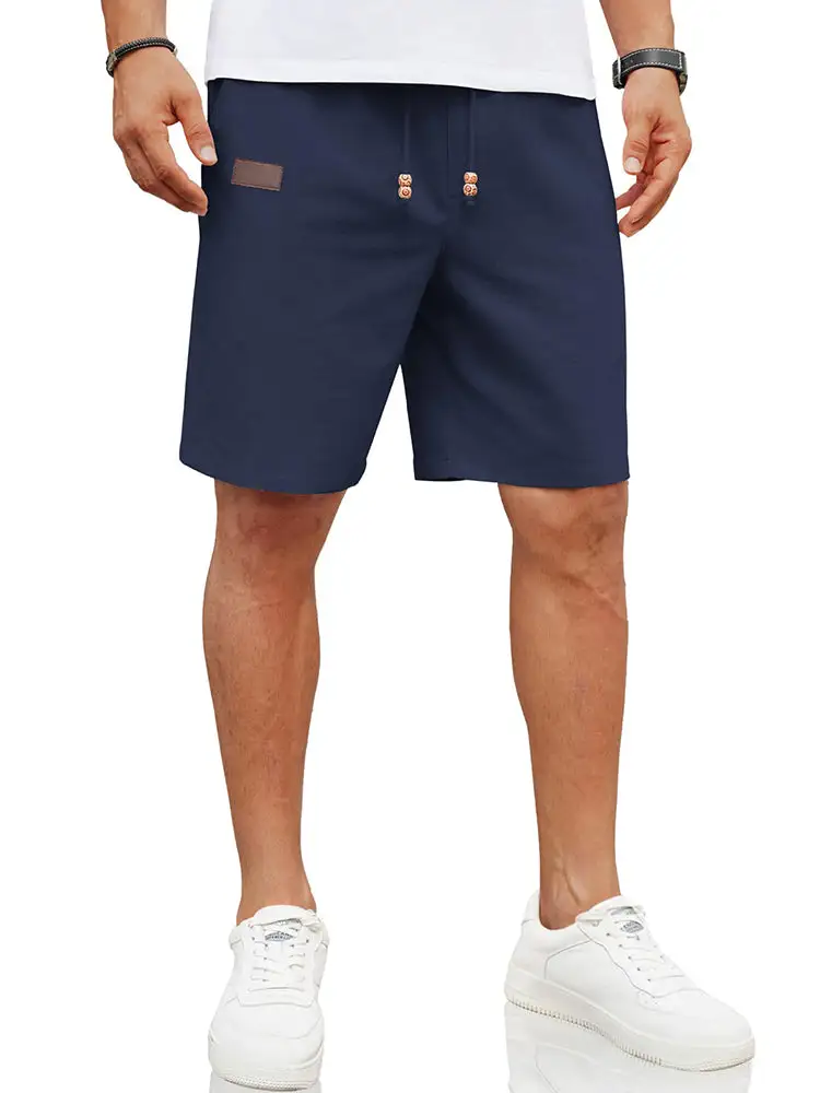 Men's Casual Linen Blend Casual Shorts