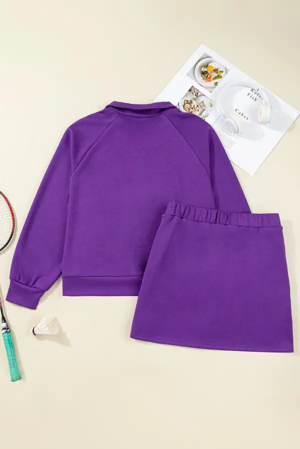 Collared Collar Coordinated Set