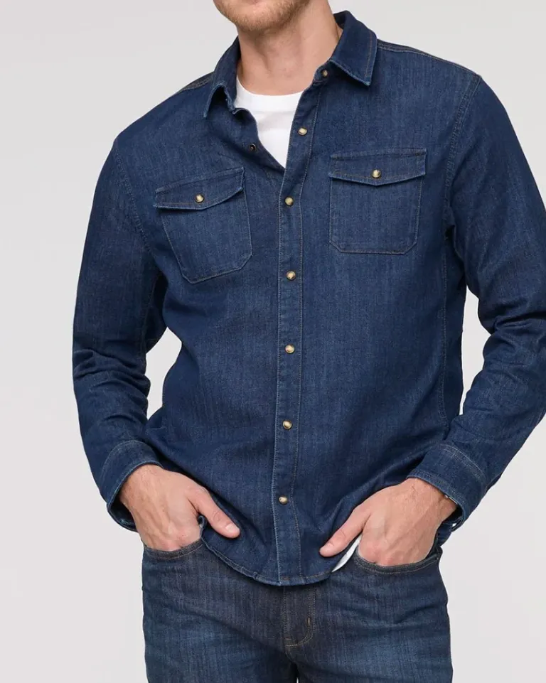 Two Pocket Men's Denim Shirt