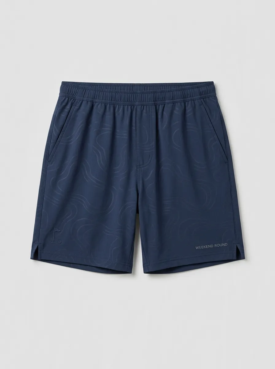 Topographic Golf Athletic Shorts