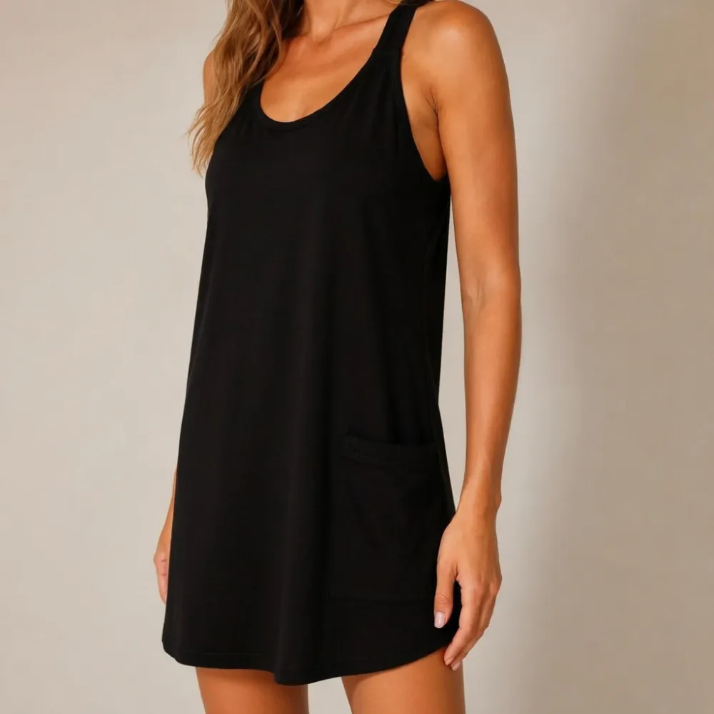 🔥Women's Casual Tank Dress with Built-in Shorts & Pockets