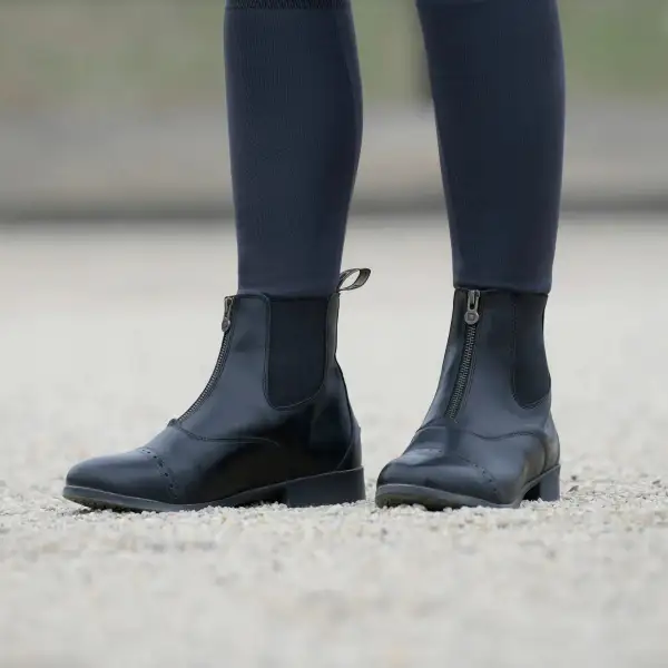Black Childrens Foundation Zip Paddock Boots II