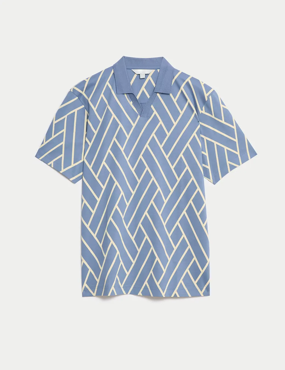 Cotton Graphic Print Polo Shirt