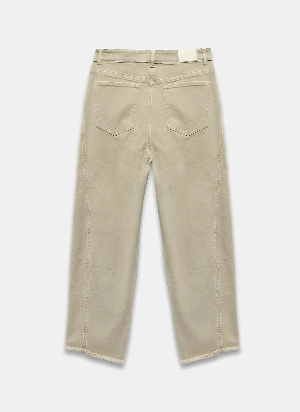 Plain Casual Style Wide-Leg Jeans