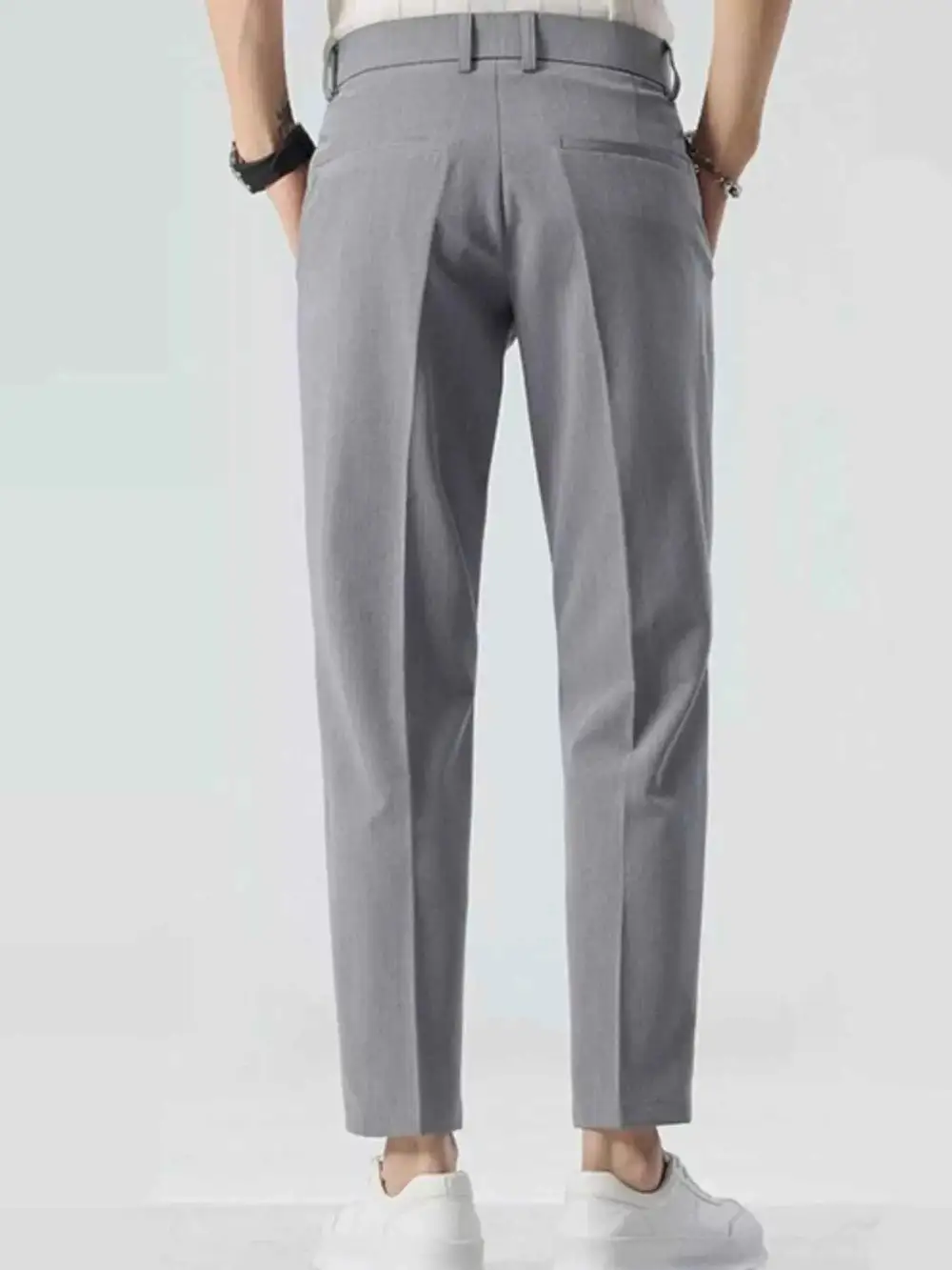 Straight-Leg Casual Pants