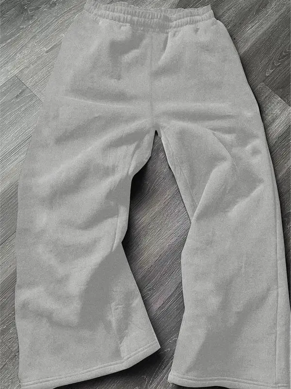 Men's Casual Slant Pocket Loose-Fit Drawstring Pants, Geometric Pattern Print Sweatpants, All-Season Comfortable Men's Clothing