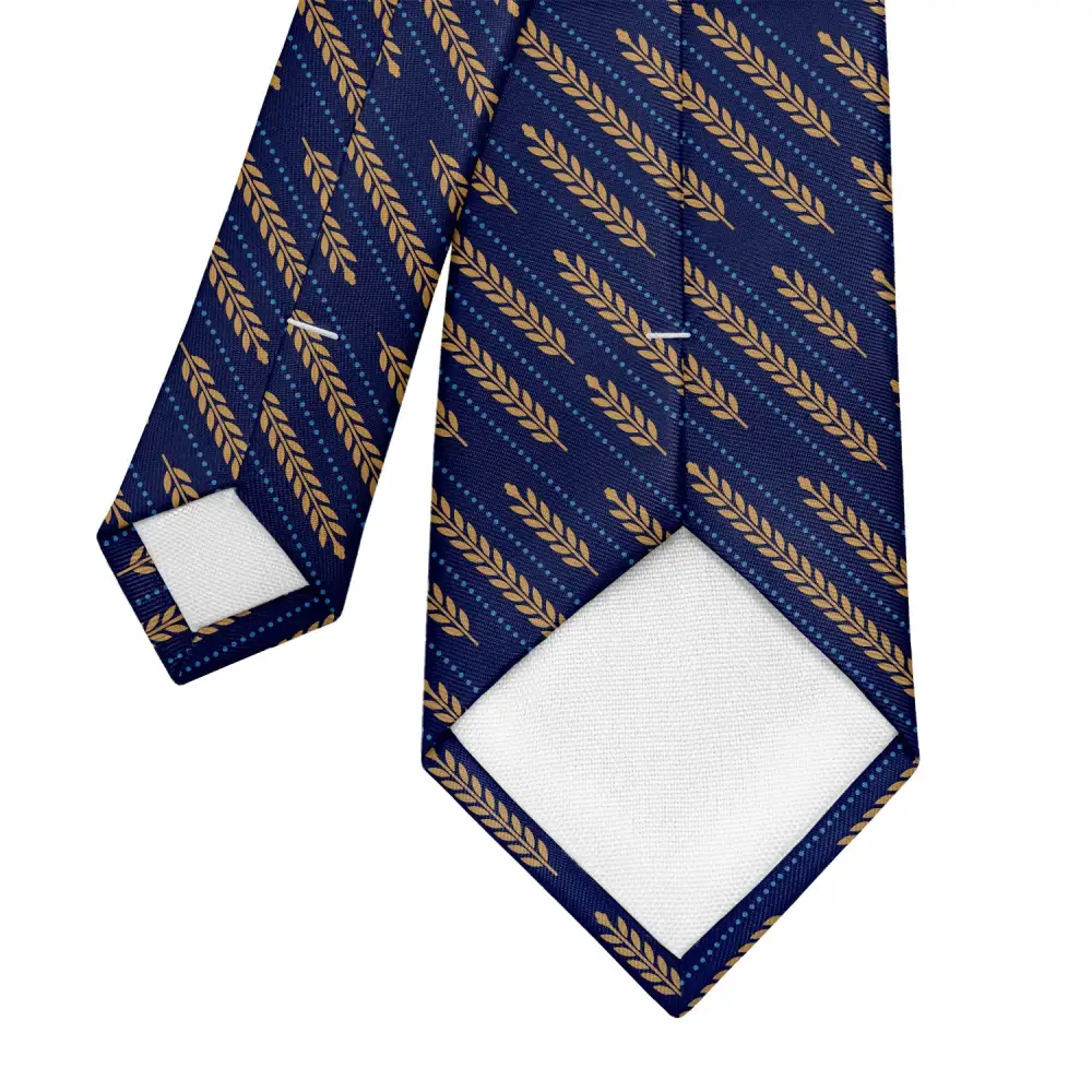 Wheat Botanical Pattern Necktie