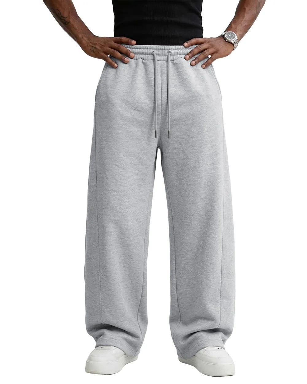 Men's Baggy Sweatpants - Light Gray
