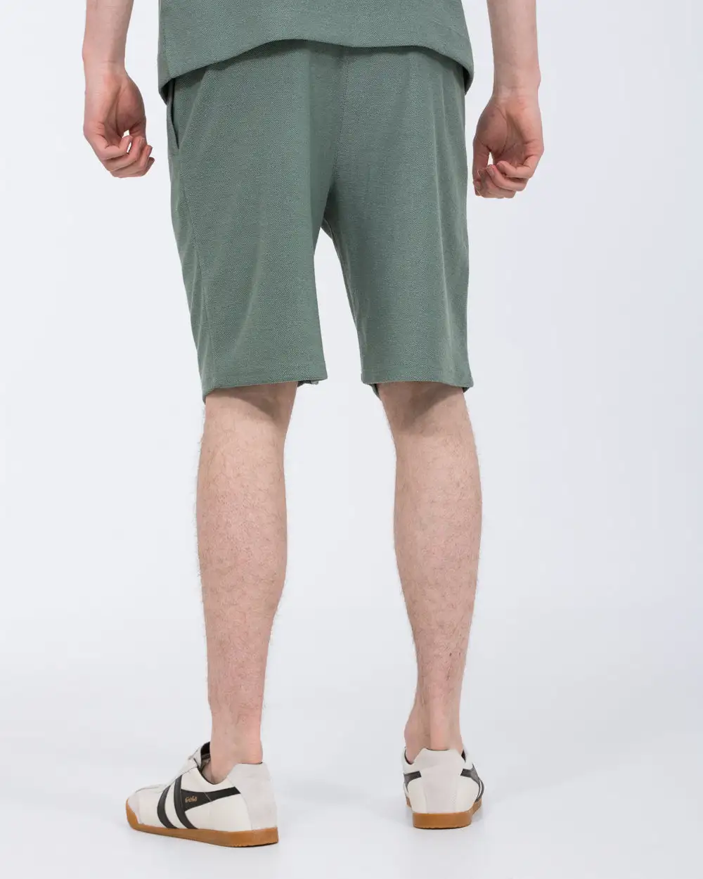 Relaxed Textured Drawstring Shorts