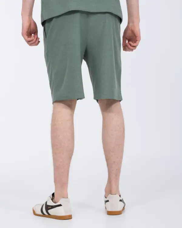 Relaxed Textured Drawstring Shorts