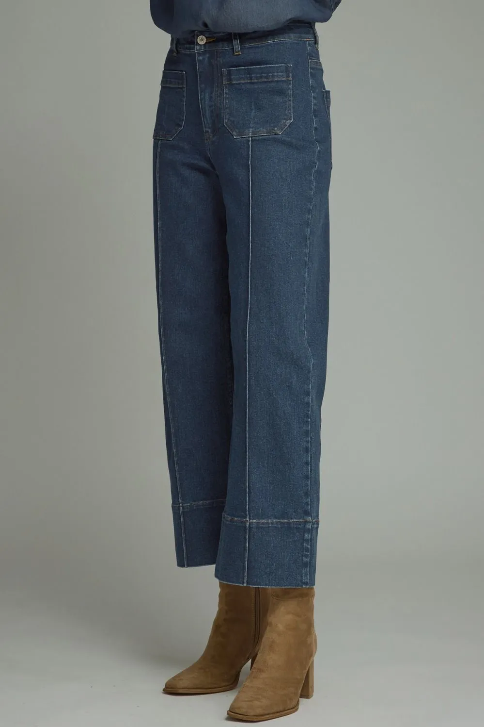 Wide Hem Jeans
