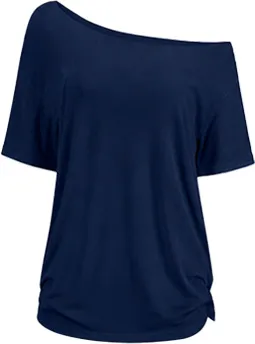 omen's Solid Color Tee Top