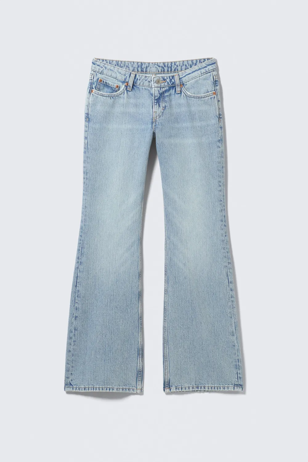 Button Bootcut Slim Jeans