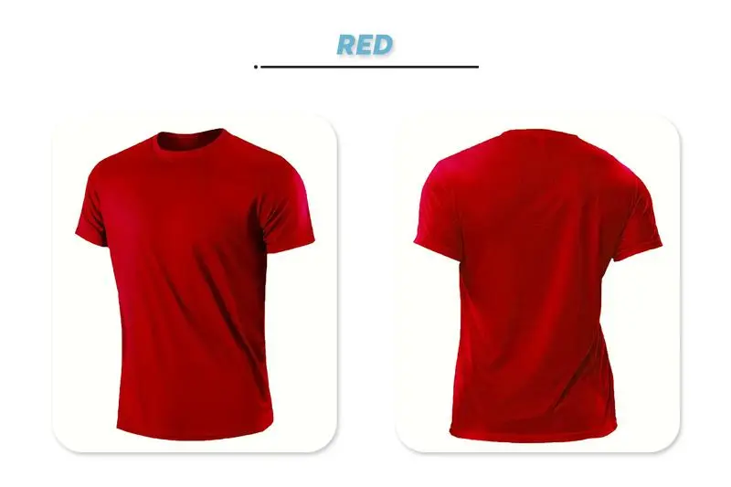 Pack Men’s Highly Elastic Moisture-Wicking T-shirt Soft – Quick-Drying – Breathable Sports Solid Color Short-Sleeved Round Neck Running Fitness Lightweight Top