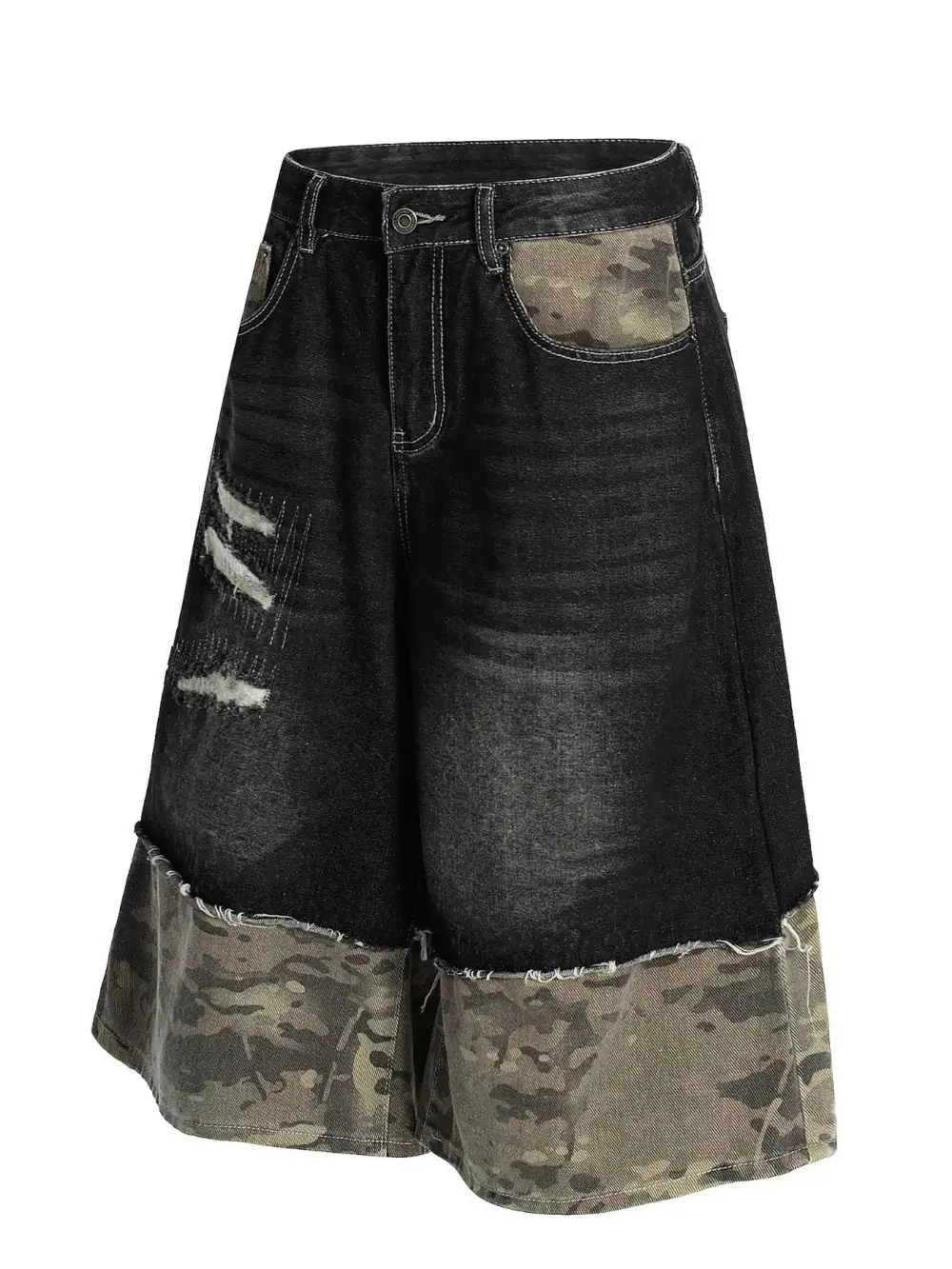 Resort Cotton Blend Casual Shorts
