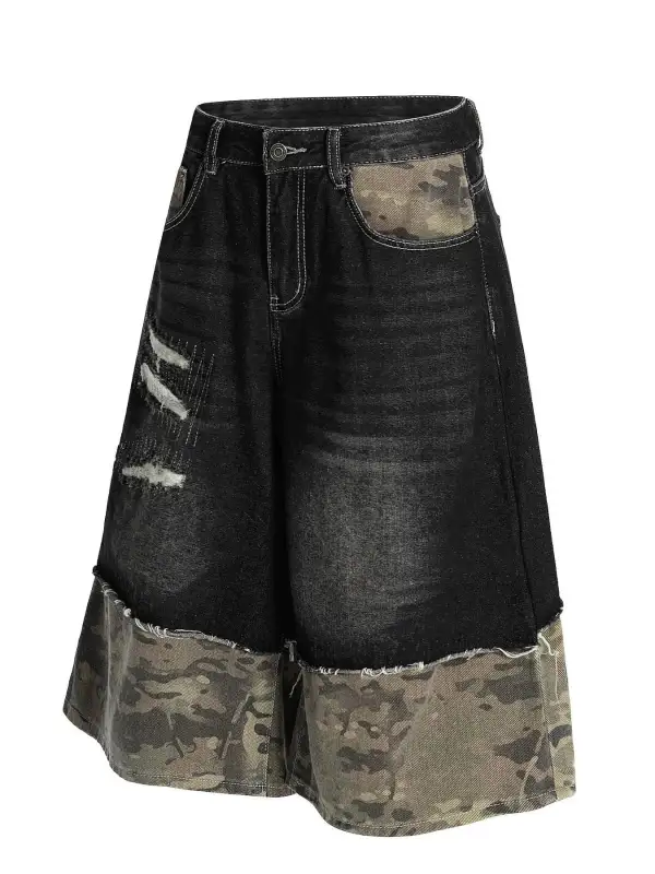 Resort Cotton Blend Casual Shorts