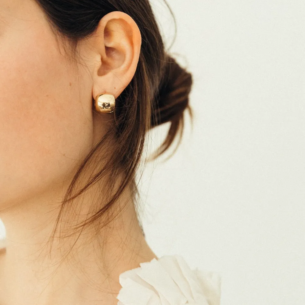Cigar Band Hoop Earrings