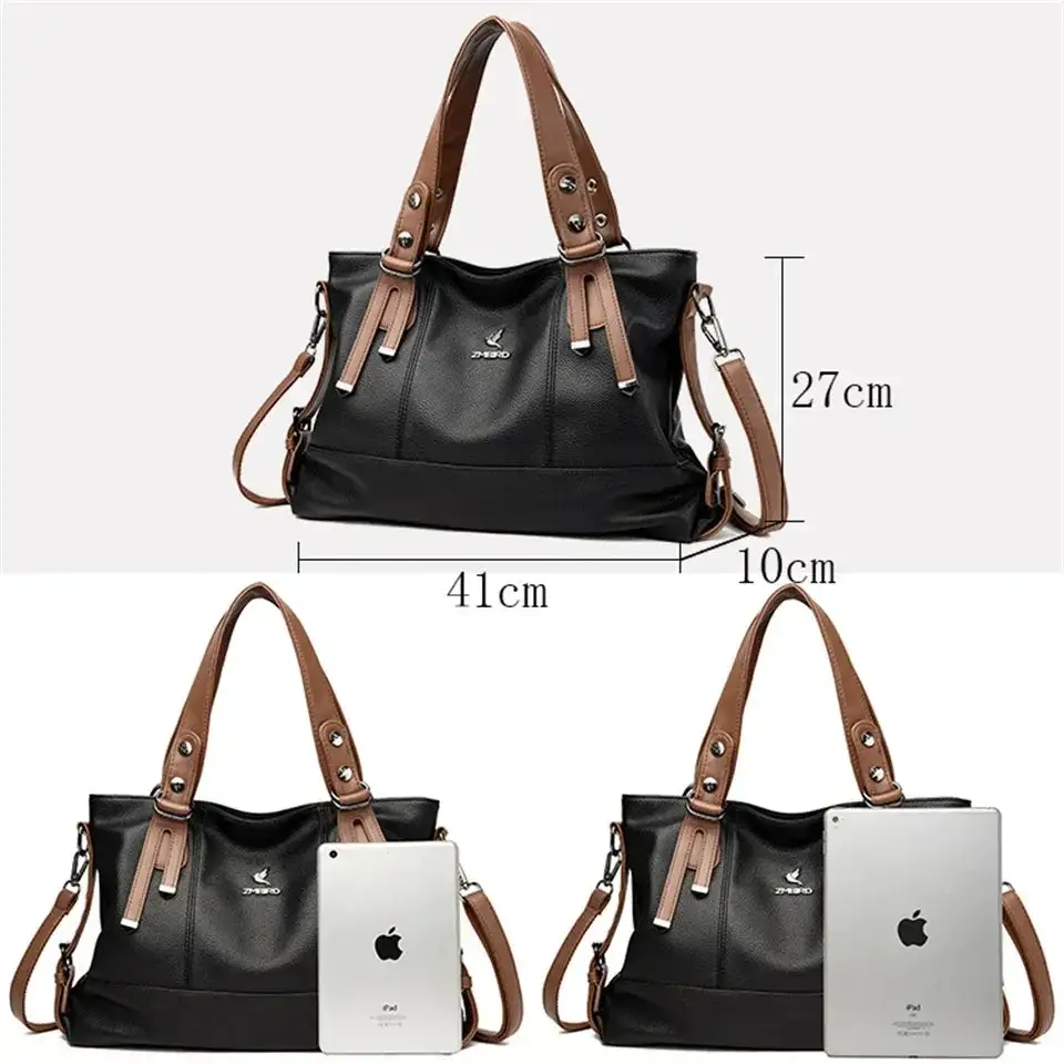 Roomy Zip-Top Tote Bag
