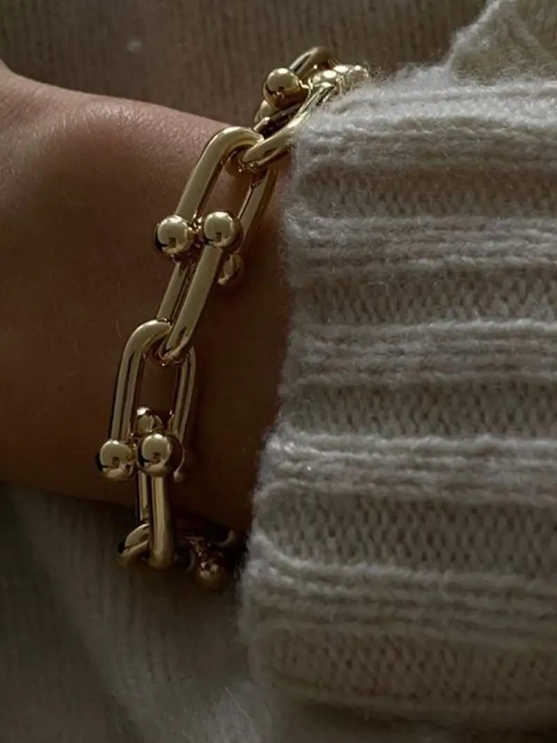 Structured Link Bracelet