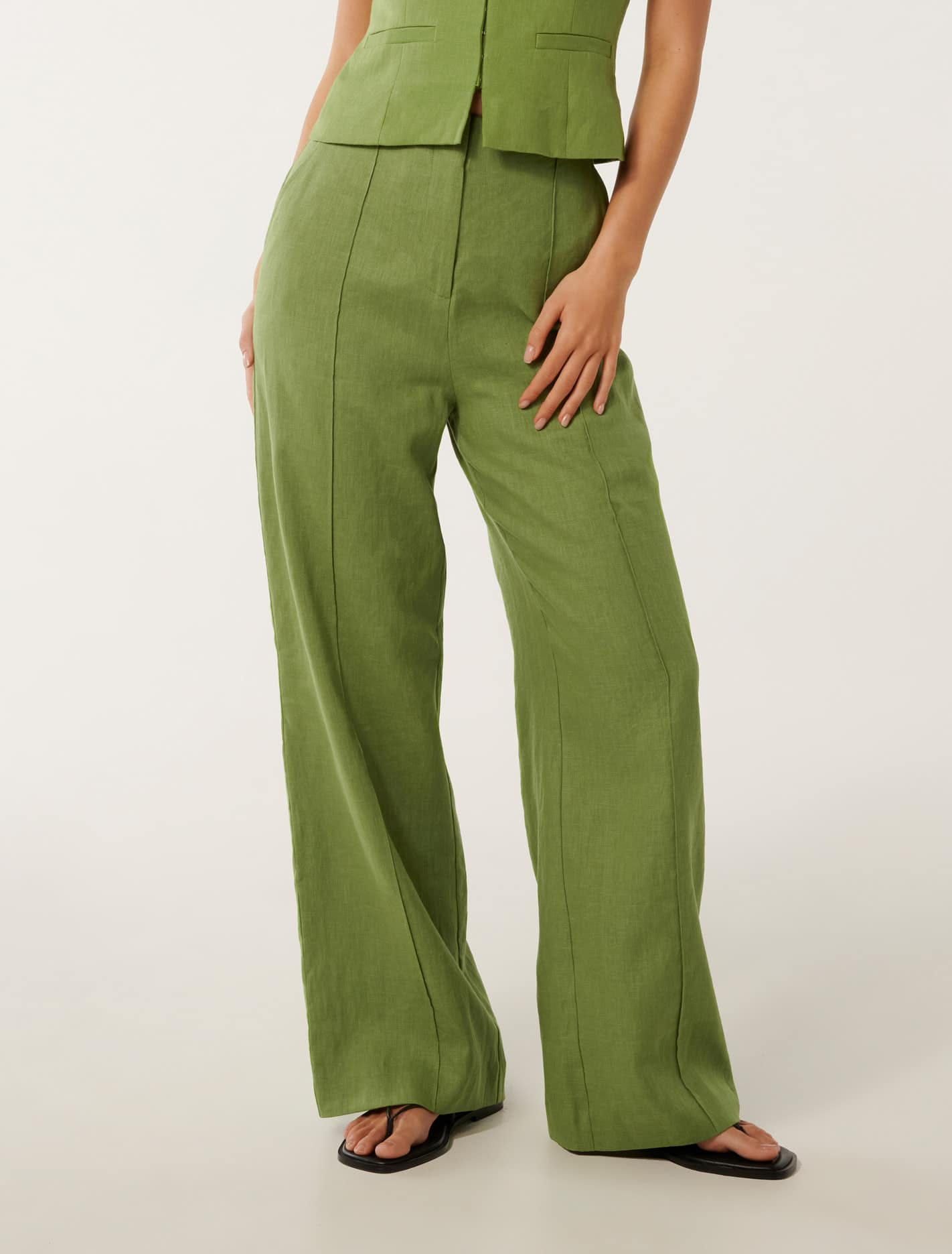High Waist Wide-Leg Pants
